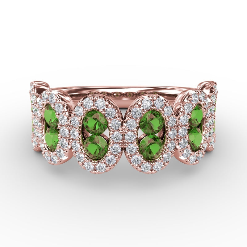 Fana Think Like A Queen Emerald and Diamond Ring