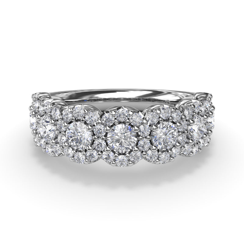 Fana Floral Round Diamond Band