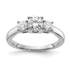 Quality Gold 14kw Lab Grown Diamond SI1/SI2, G H I, 3-Stone Engagement Ring