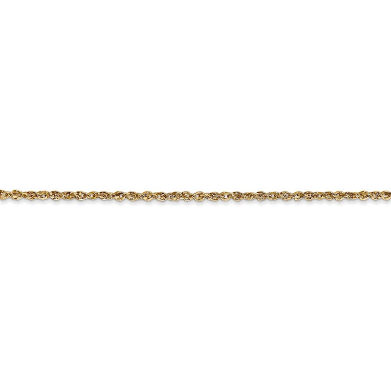 Quality Gold 14k 1.7mm Ropa Anklet