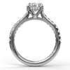 Fana Classic Engagement Ring with a Subtle Diamond Splash