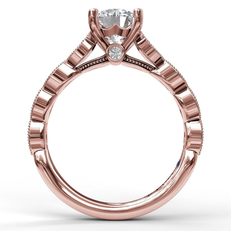 Fana Vintage Marquise Accent Engagement Ring