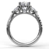 Fana Three-Stone Engagement Ring With Pear Cut Side Stones