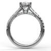 Fana Delicate Classic Engagement Ring with Delicate Side Detail