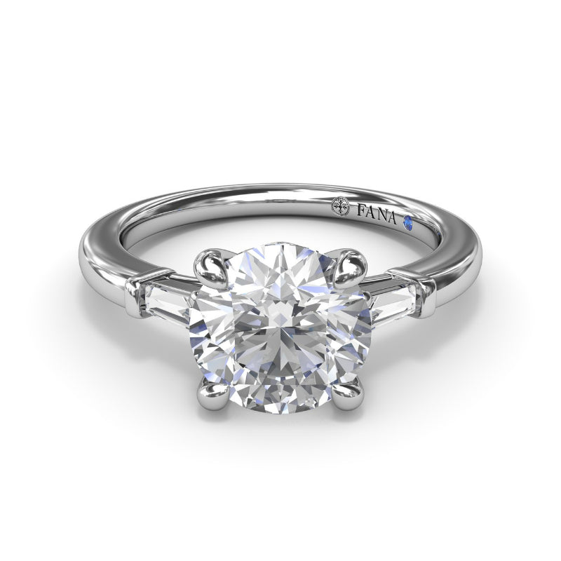 Fana Tapered Baguette Diamond Engagement Ring