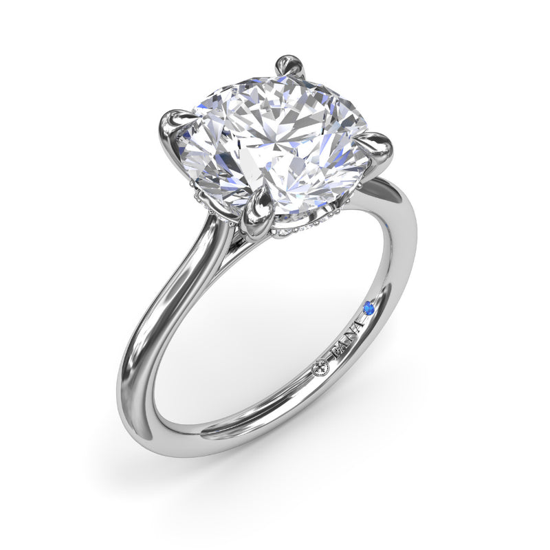 Fana Classic Hidden Halo Diamond Engagement Ring