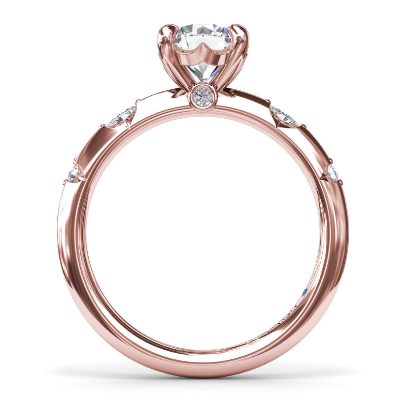 Fana Captivating Raindrop Diamond Engagement Ring