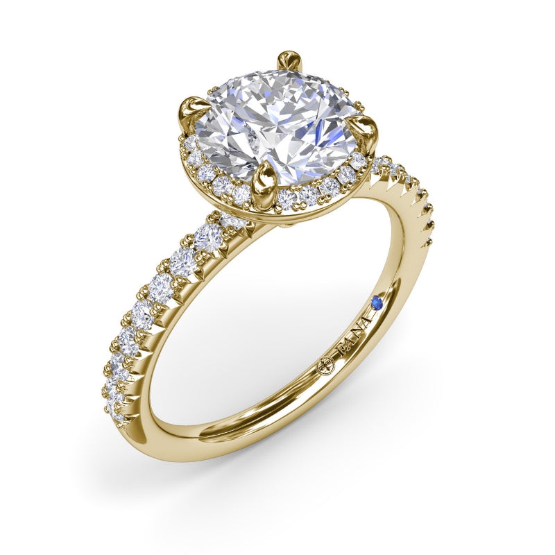 Fana Simply Stunning Diamond Halo Engagement Ring