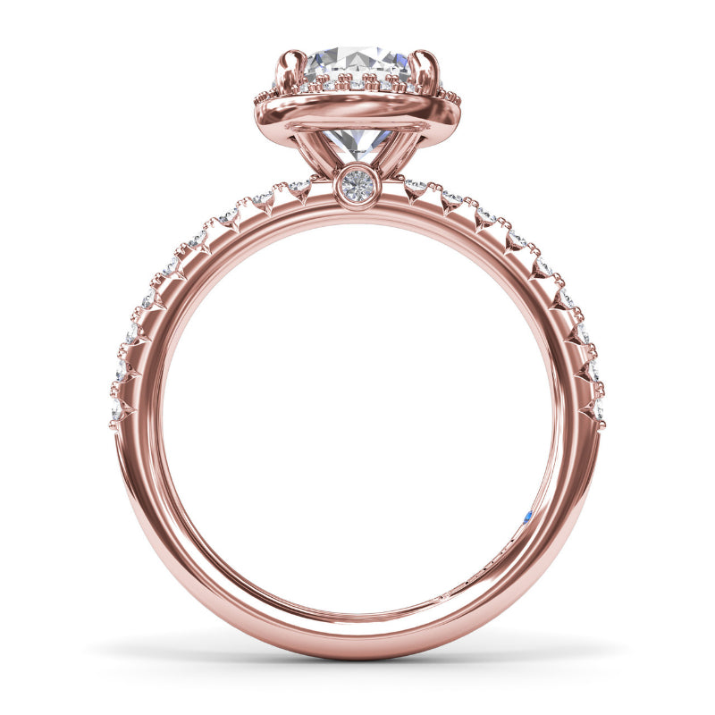 Fana Simply Stunning Diamond Halo Engagement Ring