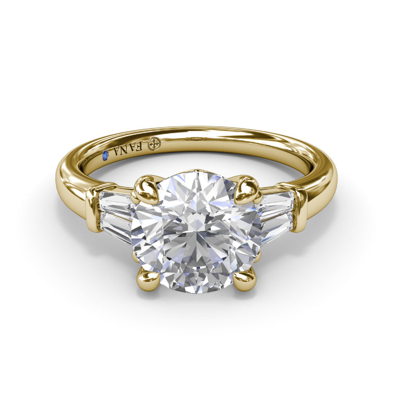 Fana Tapered Baguette Diamond Engagement Ring