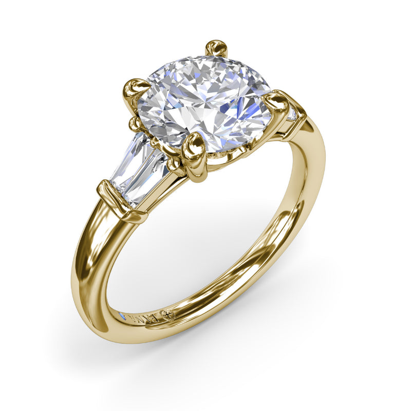 Fana Tapered Baguette Diamond Engagement Ring