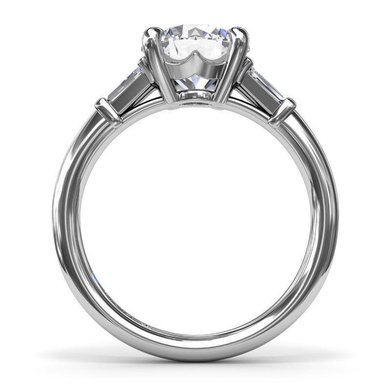 Fana Tapered Baguette Diamond Engagement Ring