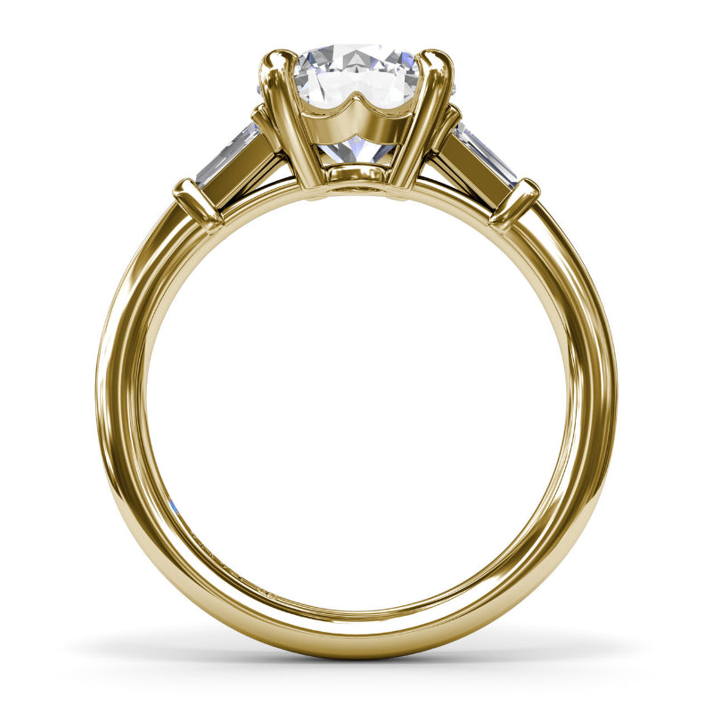 Fana Tapered Baguette Diamond Engagement Ring