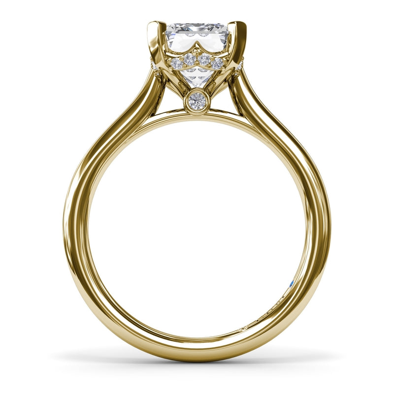 Fana Timeless Hidden Halo Diamond Engagement Ring