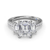 Fana Three Stone Beauty Diamond Engagement Ring