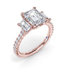 Fana Three Stone Beauty Diamond Engagement Ring