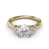 Fana Sophisticated Side Cluster Diamond Engagement Ring