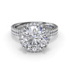 Fana Diamond Halo Engagement Ring