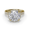 Fana Diamond Halo Engagement Ring