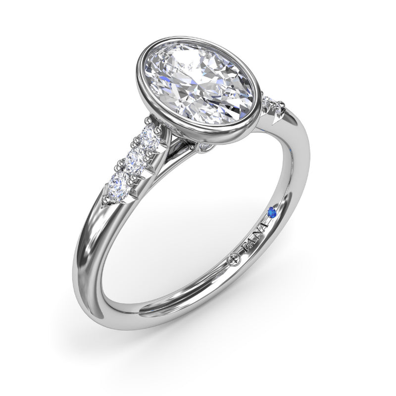 Fana Beautiful Bezel Set Engagement Ring