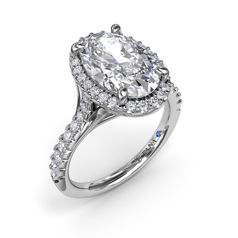 Fana Majestic Halo Diamond Engagement Ring