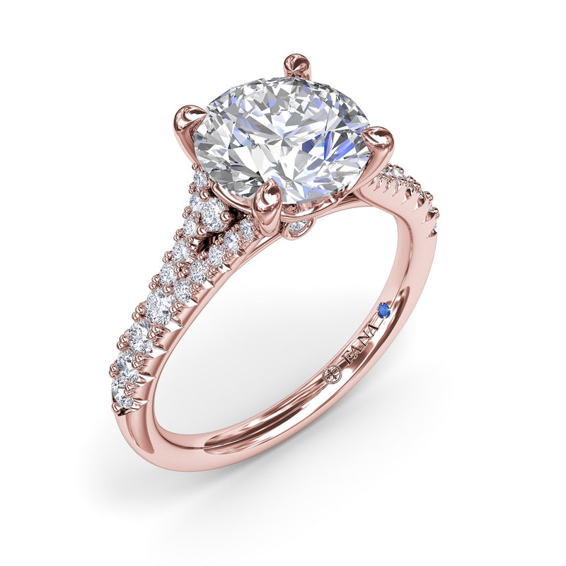 Fana Diamond Split Shank Engagement Ring