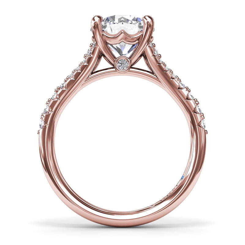 Fana Diamond Split Shank Engagement Ring