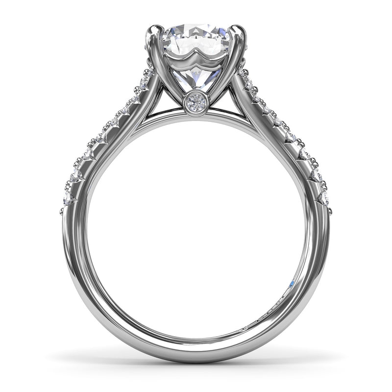 Fana Diamond Split Shank Engagement Ring