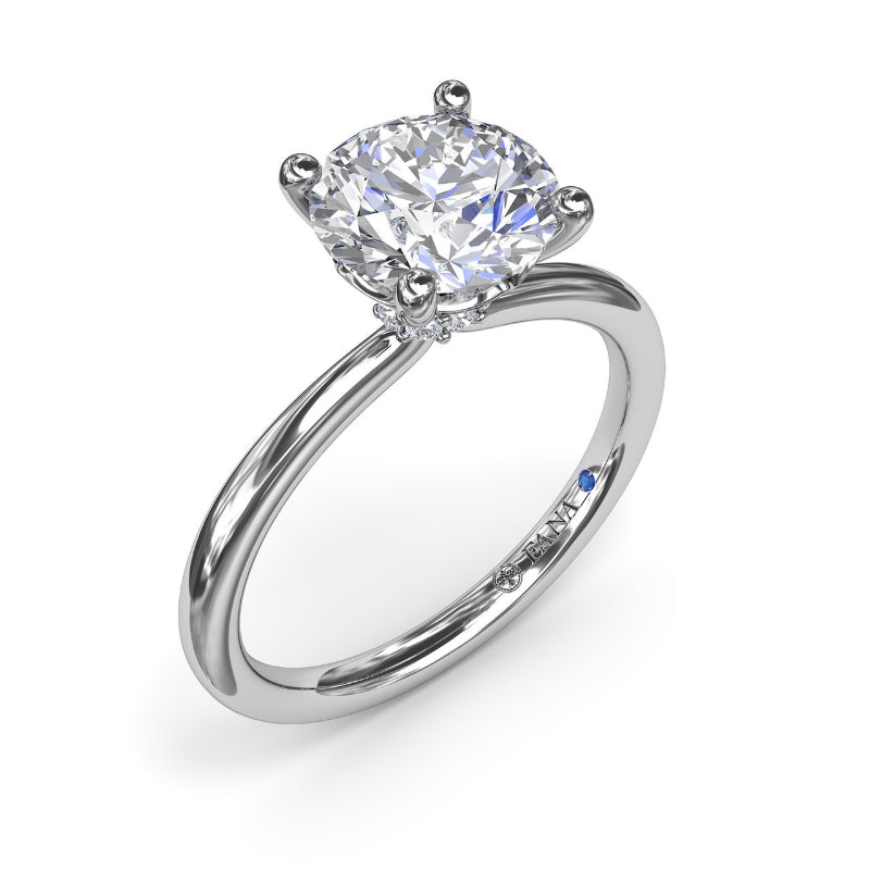 Fana Hidden Halo Engagement Ring