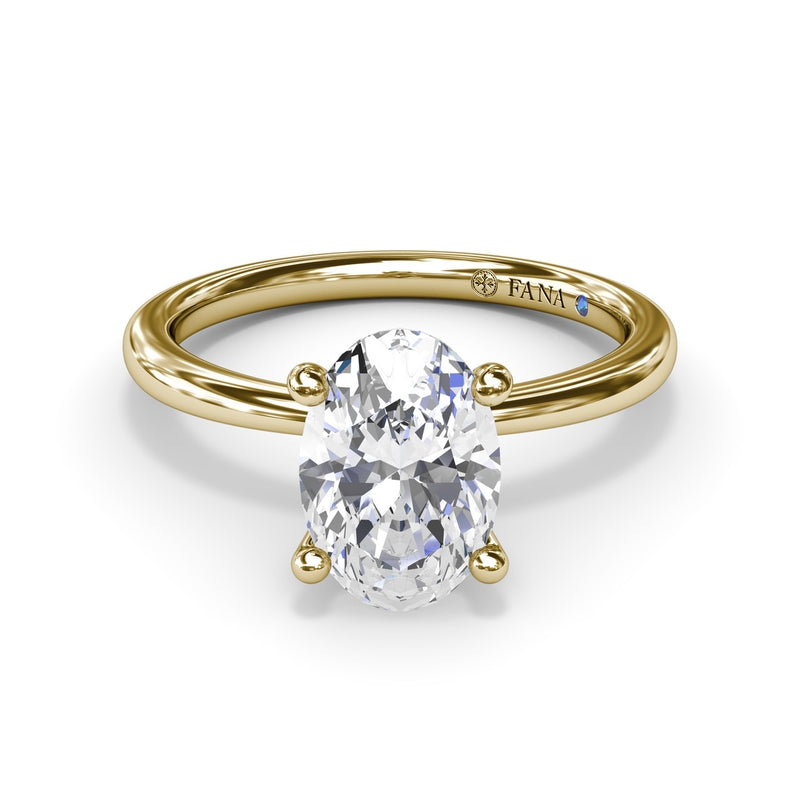 Fana Hidden Halo Engagement Ring