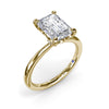 Fana Hidden Halo Diamond Engagement Ring