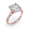 Fana Petite Pave Diamond Engagement Ring