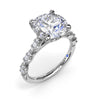 Fana Petite Pave Diamond Engagement Ring