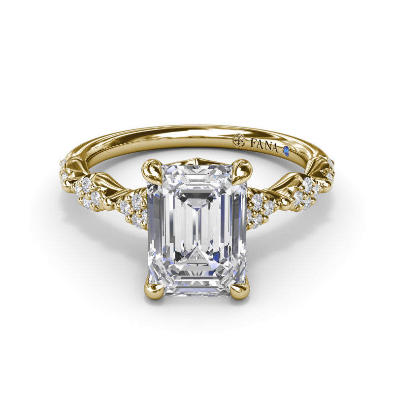 Fana Modern Vintage Diamond Engagement Ring