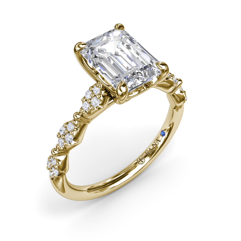 Fana Modern Vintage Diamond Engagement Ring