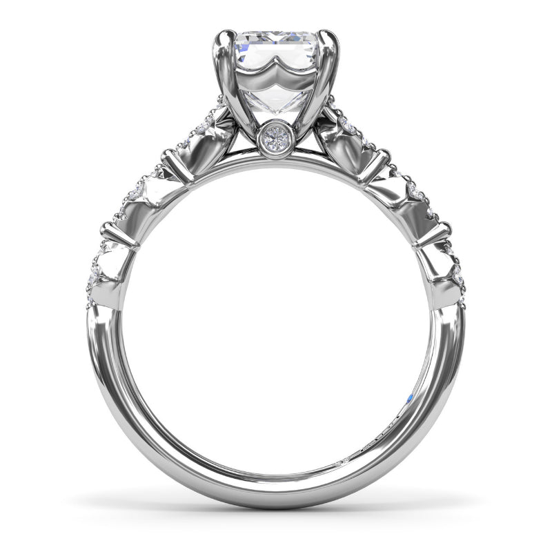 Fana Modern Vintage Diamond Engagement Ring