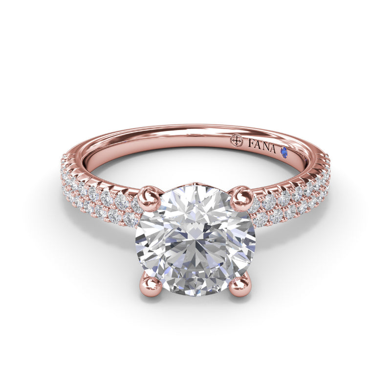 Fana Pave Diamond Engagement Ring