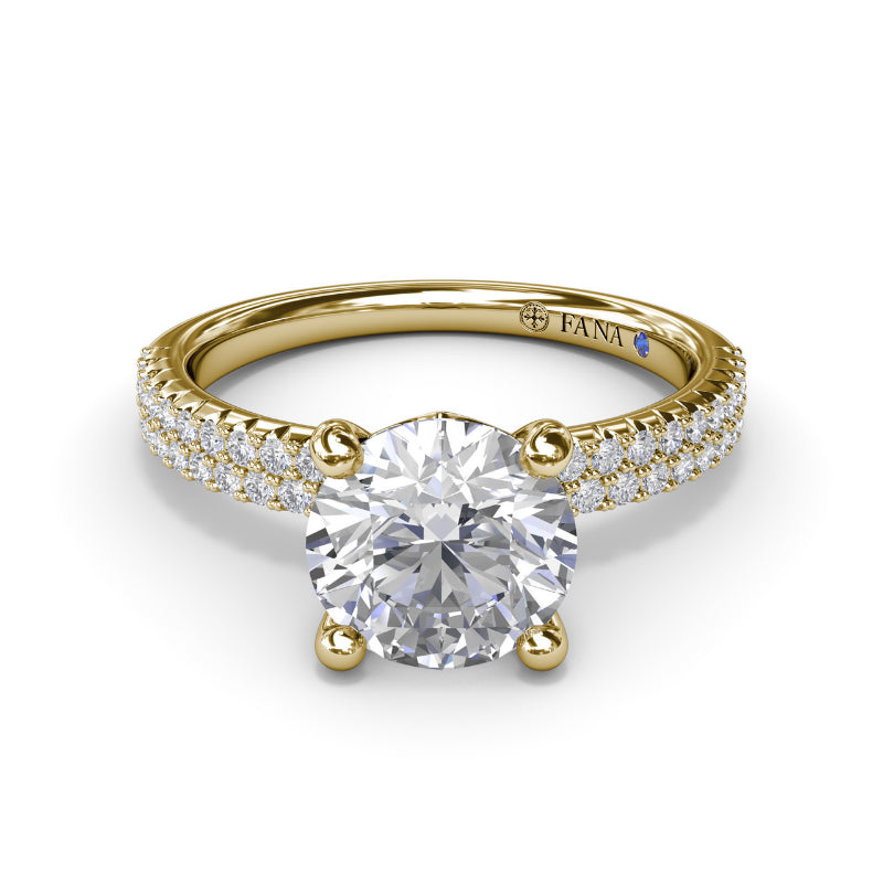 Fana Pave Diamond Engagement Ring