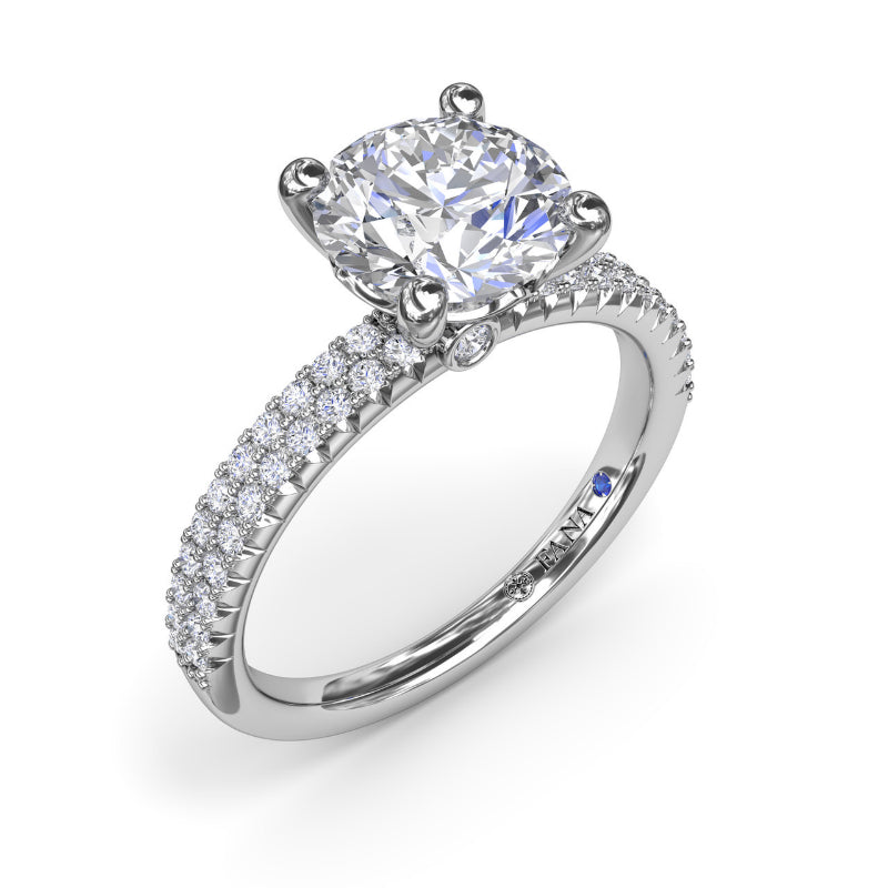 Fana Pave Diamond Engagement Ring