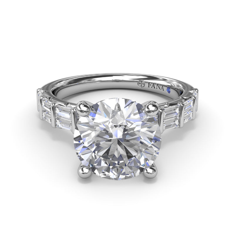 Fana Beautiful Baguette Diamond Engagement Ring