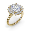 Fana Floral Diamond Engagement Ring