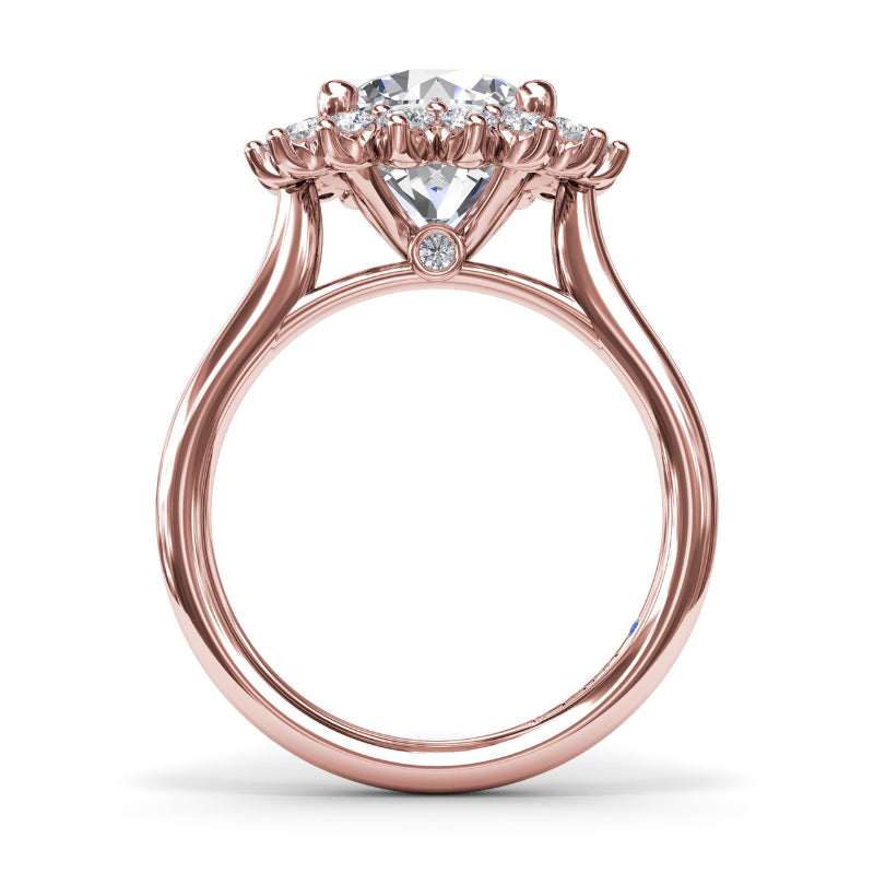 Fana Floral Diamond Engagement Ring