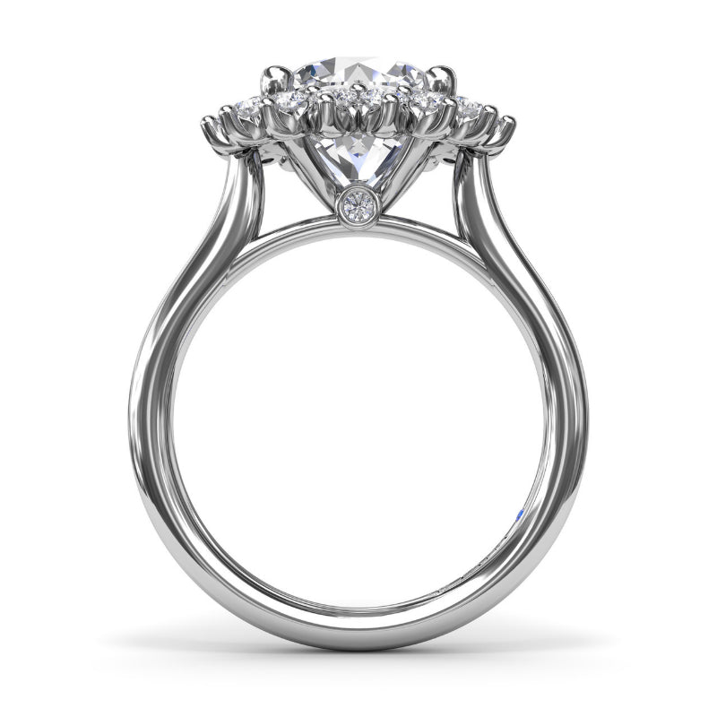 Fana Floral Diamond Engagement Ring