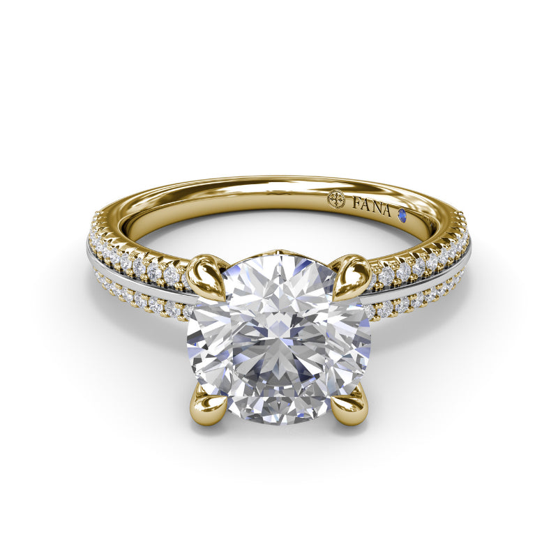 Fana Two-Toned Diamond Engagement Ring