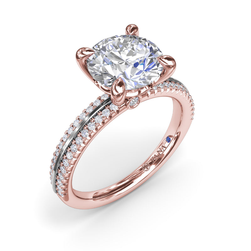 Fana Two-Toned Diamond Engagement Ring