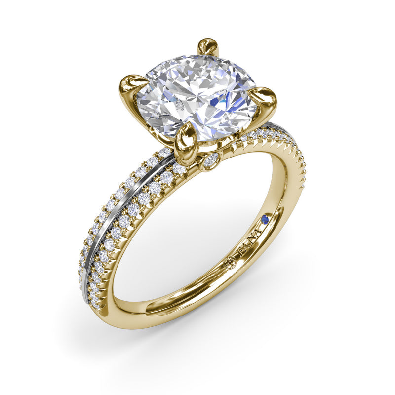 Fana Two-Toned Diamond Engagement Ring