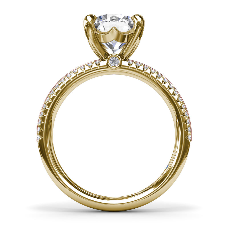 Fana Two-Toned Diamond Engagement Ring