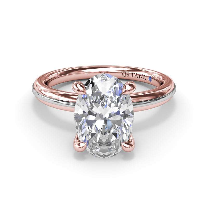 Fana Two-Toned Diamond Engagement Ring