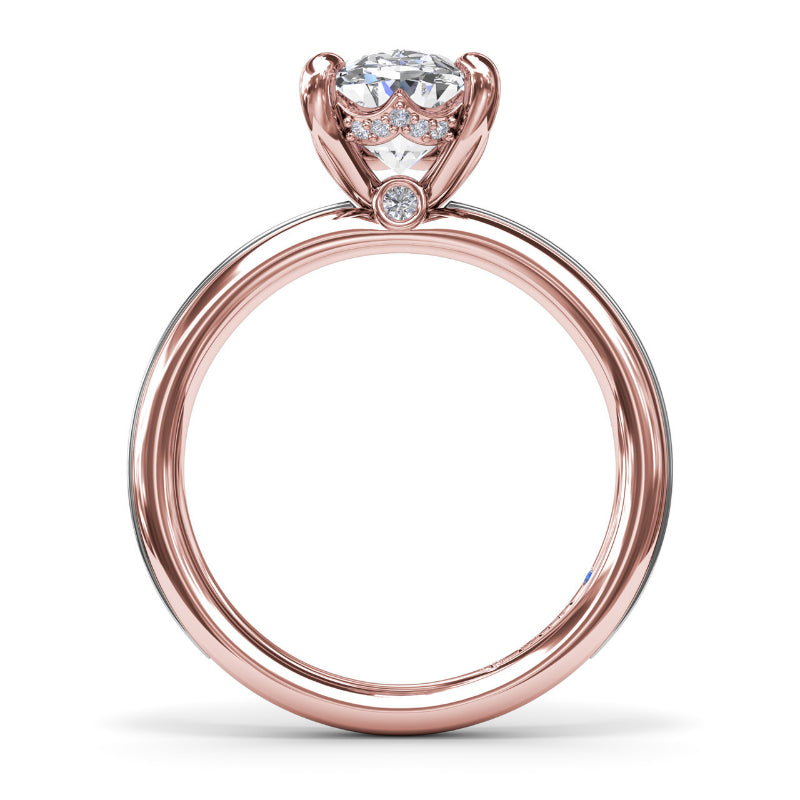 Fana Two-Toned Diamond Engagement Ring