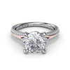 Fana Two-Toned Split Shank Diamond Engagement Ring